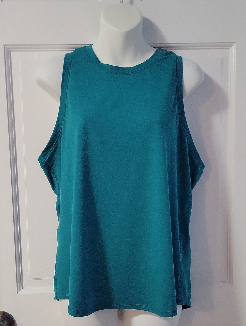 all in motion Teal High Neck Racerback Tank Top